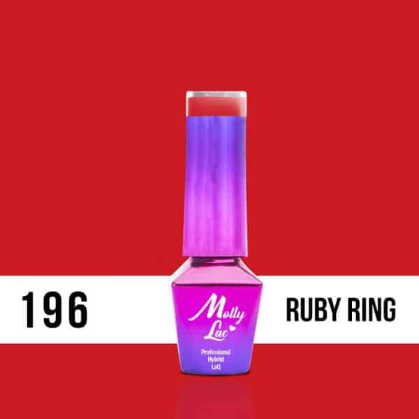 LAKIER MOLLY LAC HEARTS&KISSES RUBY RING 5ml nr196